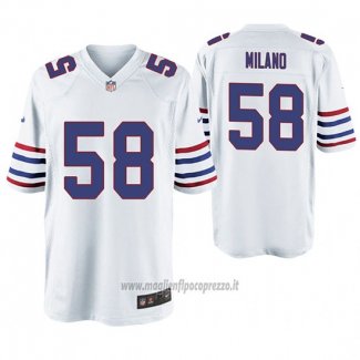 Maglia NFL Game Buffalo Bills Matt Milano Throwback Bianco
