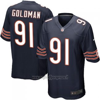 Maglia NFL Game Chicago Bears Goldman Bianco Nero