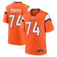 Maglia NFL Game Denver Broncos Ben Powers Arancione Bianco