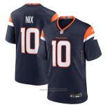 Maglia NFL Game Denver Broncos Bo Nix Alternato Blu