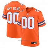 Maglia NFL Game Denver Broncos Mile High Collection 1977 Throwback Personalizzate Arancione