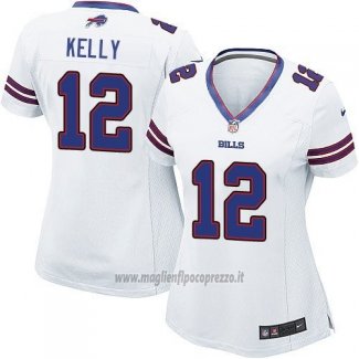 Maglia NFL Game Donna Buffalo Bills Kelly Bianco