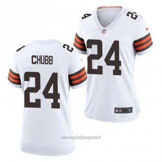 Maglia NFL Game Donna Chicago Bears Nick Chubb Bianco