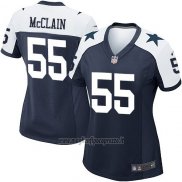Maglia NFL Game Donna Dallas Cowboys Mcclain Blu Bianco