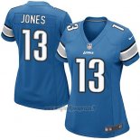 Maglia NFL Game Donna Detroit Lions Jones Blu