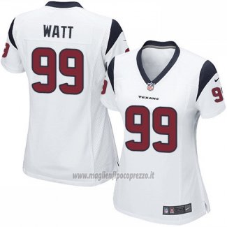 Maglia NFL Game Donna Houston Texans Watt Bianco