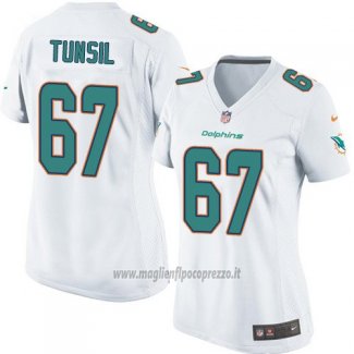 Maglia NFL Game Donna Miami Dolphins Tunsil Bianco