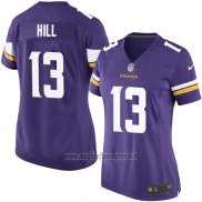 Maglia NFL Game Donna Minnesota Vikings Hill Viola