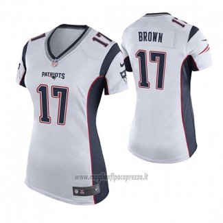 Maglia NFL Game Donna New England Patriots Antonio Brown Bianco