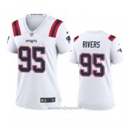 Maglia NFL Game Donna New England Patriots Derek Rivers 2020 Bianco