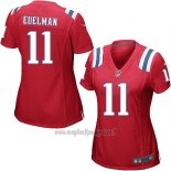 Maglia NFL Game Donna New England Patriots Edelman Rosso