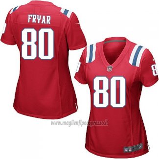Maglia NFL Game Donna New England Patriots Fryar Rosso