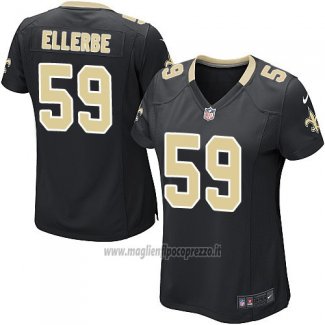 Maglia NFL Game Donna New Orleans Saints Ellerbe Nero