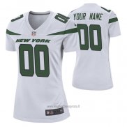 Maglia NFL Game Donna New York Jets Personalizzate Game Bianco