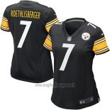 Maglia NFL Game Donna Pittsburgh Steelers Roethlisberger Nero