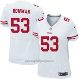 Maglia NFL Game Donna San Francisco 49ers Bowman Bianco