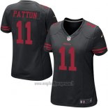 Maglia NFL Game Donna San Francisco 49ers Patton Nero