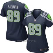 Maglia NFL Game Donna Seattle Seahawks Baldwin Blu Scuro
