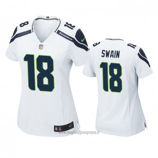 Maglia NFL Game Donna Seattle Seahawks Freddie Swain Bianco
