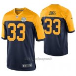 Maglia NFL Game Green Bay Packers Aaron Jones Blu 100th Anniversary Alternate