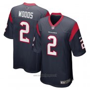 Maglia NFL Game Houston Texans Robert Woods Blu