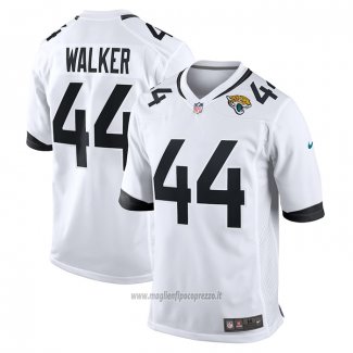 Maglia NFL Game Jacksonville Jaguars Travon Walker 2022 NFL Draft Pick Bianco
