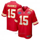Maglia NFL Game Kansas City Chiefs Patrick Mahomes Super Bowl Lvii Patch Rosso