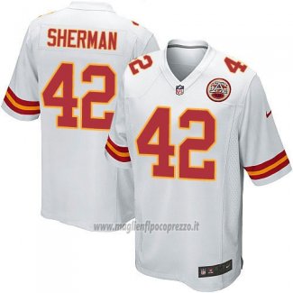 Maglia NFL Game Kansas City Chiefs Sherman Bianco