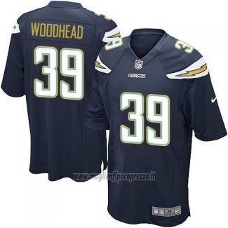 Maglia NFL Game Los Angeles Chargers Woodhead Blu2
