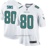 Maglia NFL Game Miami Dolphins Sims Bianco