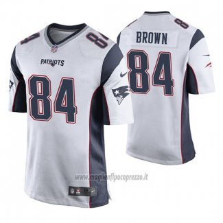 Maglia NFL Game New England Patriots Antonio Brown Bianco