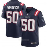 Maglia NFL Game New England Patriots Chase Winovich Blu