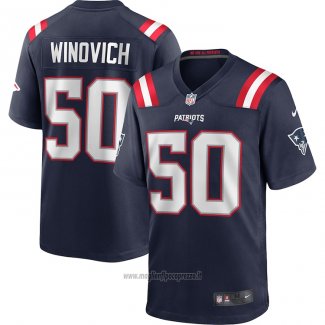 Maglia NFL Game New England Patriots Chase Winovich Blu