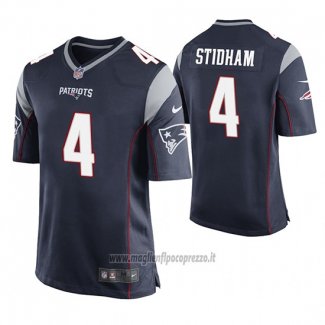 Maglia NFL Game New England Patriots Jarrett Stidham Blu