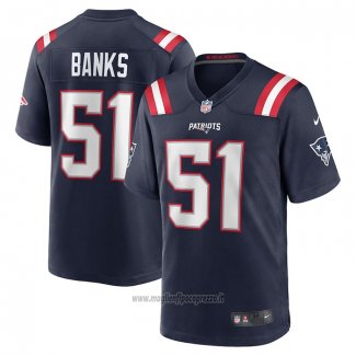 Maglia NFL Game New England Patriots Keshawn Banks Blu