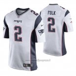 Maglia NFL Game New England Patriots Nick Folk Bianco