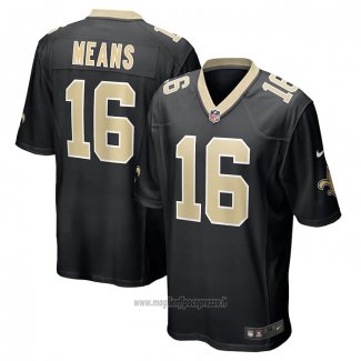 Maglia NFL Game New Orleans Saints Bub Means Nero