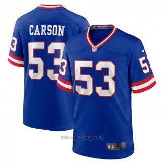 Maglia NFL Game New York Giants Harry Carson Classic Retired Blu