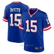 Maglia NFL Game New York Giants Tommy Devito Alternato Blu