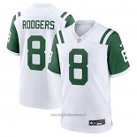 Maglia NFL Game New York Jets Aaron Rodgers Classic Alternato Bianco