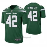 Maglia NFL Game New York Jets Thomas Hennessy Verde 60 Anniversario