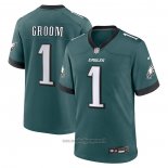 Maglia NFL Game Philadelphia Eagles Number 1 Groom Verde