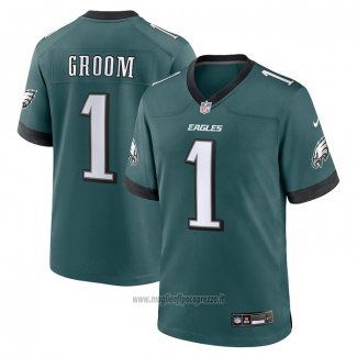Maglia NFL Game Philadelphia Eagles Number 1 Groom Verde