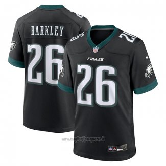 Maglia NFL Game Philadelphia Eagles Saquon Barkley Alternato Nero