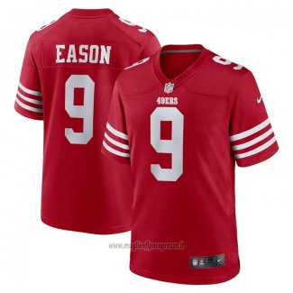 Maglia NFL Game San Francisco 49ers Jacob Eason Home Rosso