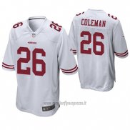 Maglia NFL Game San Francisco 49ers Tevin Coleman Bianco