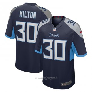 Maglia NFL Game Tennessee Titans Chris Milton Blu