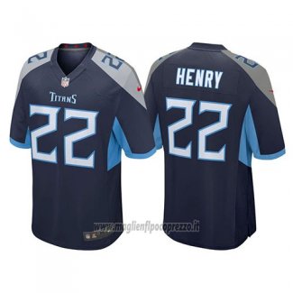 Maglia NFL Game Tennessee Titans Derrick Henry 2018 Blu
