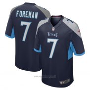 Maglia NFL Game Tennessee Titans Donta Foreman Blu
