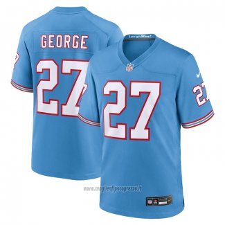 Maglia NFL Game Tennessee Titans Eddie George Throwback Retired Blu